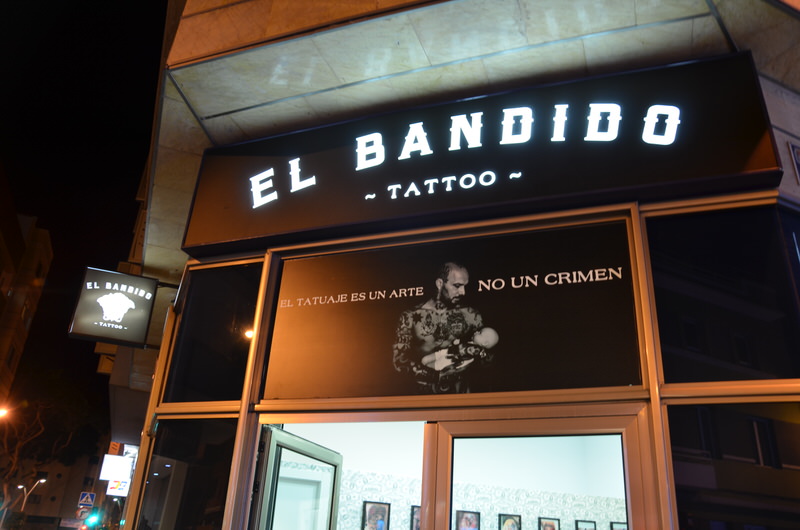 Exterior de El Bandido Tattoo