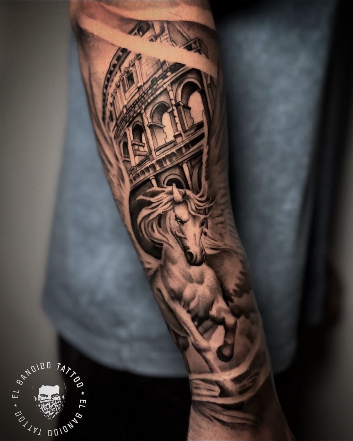 Tatuaje realizado en El Bandido Tattoo